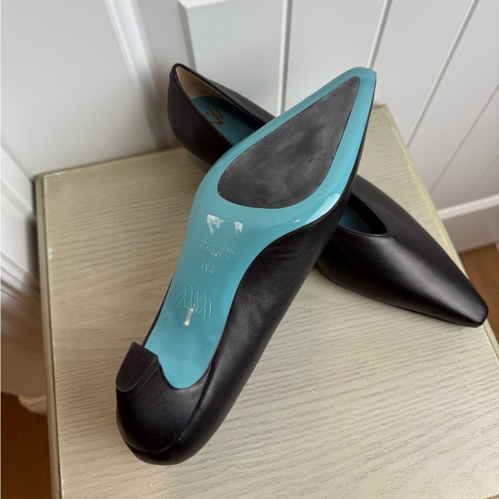 NEW Valentina Rangoni Black Vespero Choked Vamp Pump sz 7 - Picture 3 of 8